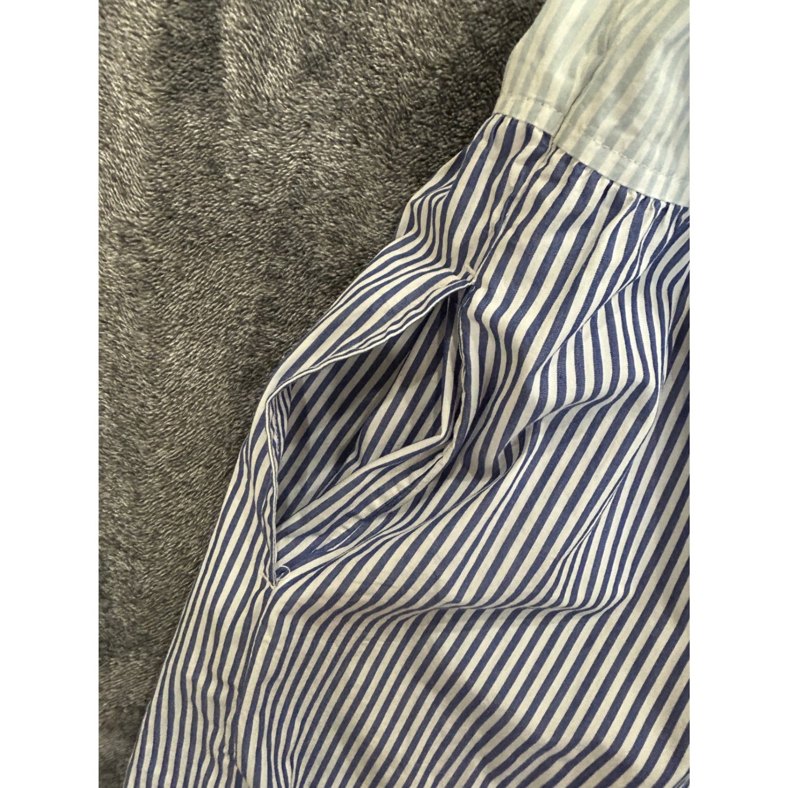 Free Assembly Womens Blue White Striped Tiered Maxi Dress Cotton Medium