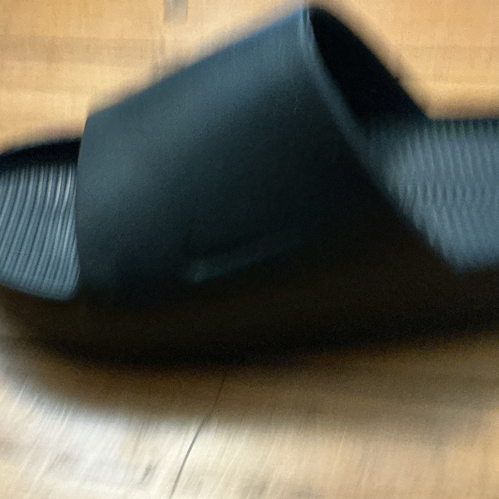 Nike Men’s Black Slide Sandals Slip-On Rubber Upper Logo US 7.5 M