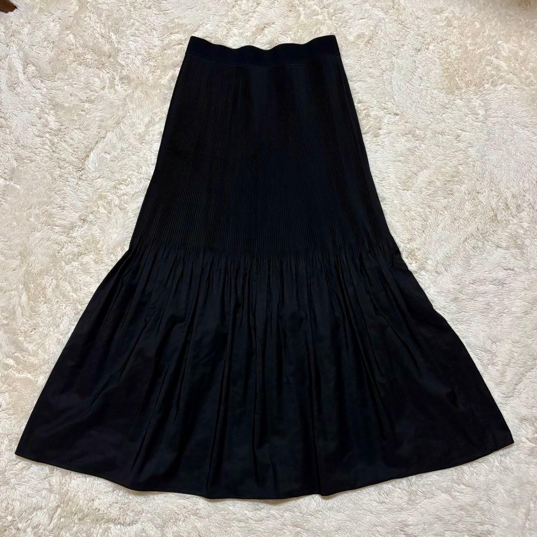 KALLMEYER Pleated Long Skirt Black Size S L’Appartement