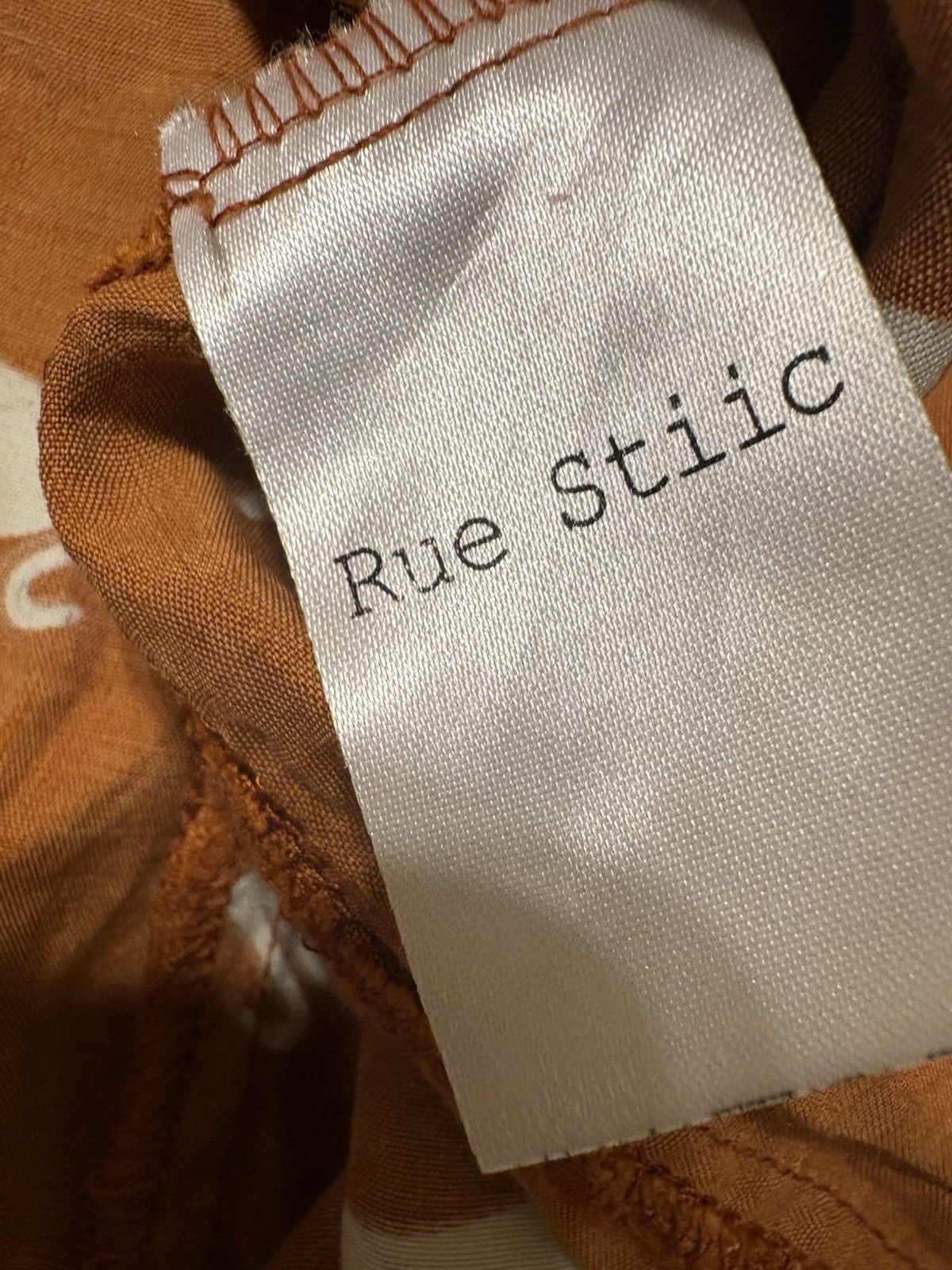 Rue Stiic Terracotta Panther Dress (Size S)