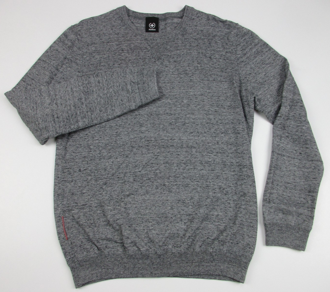 Mens Medium Strellson Elmhurst sweater crewneck heather gray