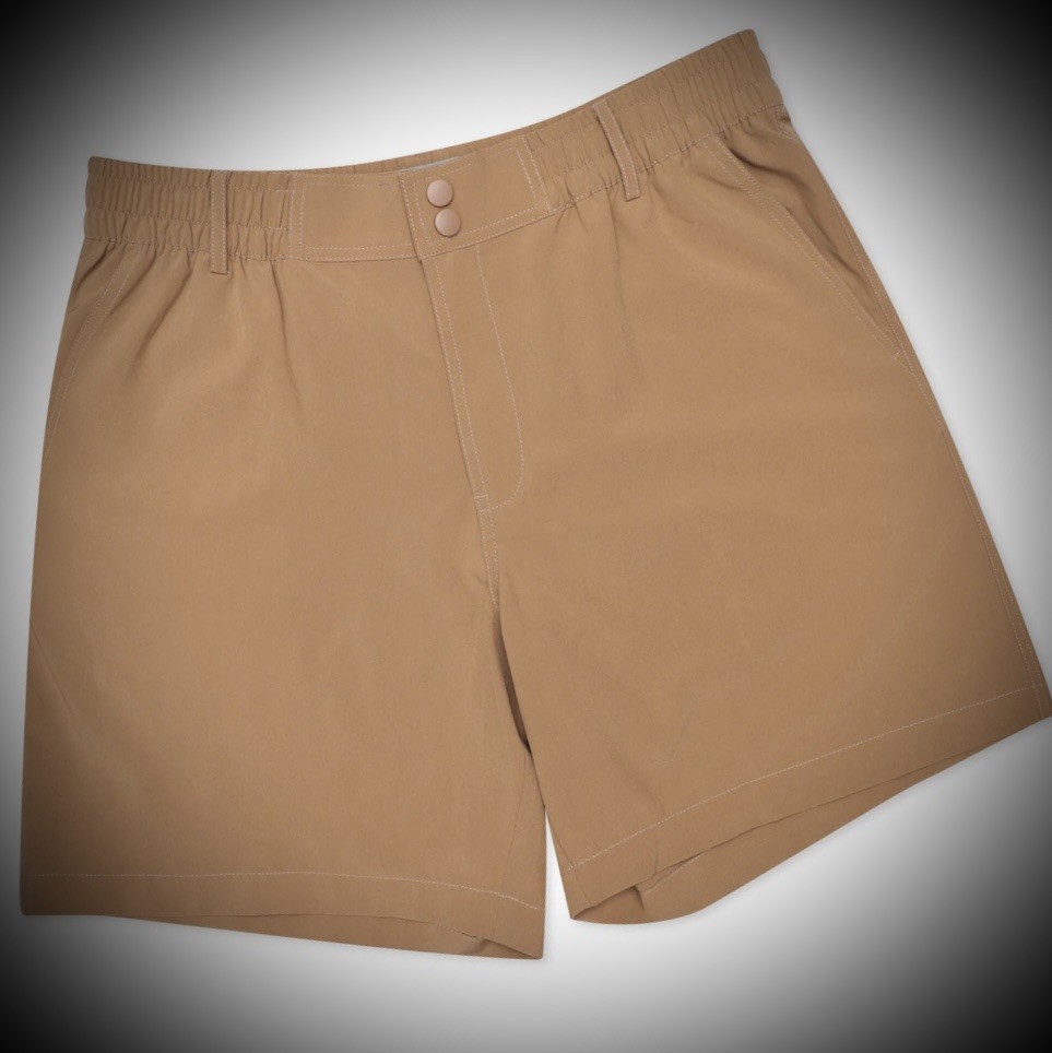 Burlebo Everyday Shorts – Desert Tan – All Over Ducks Pocket – Large