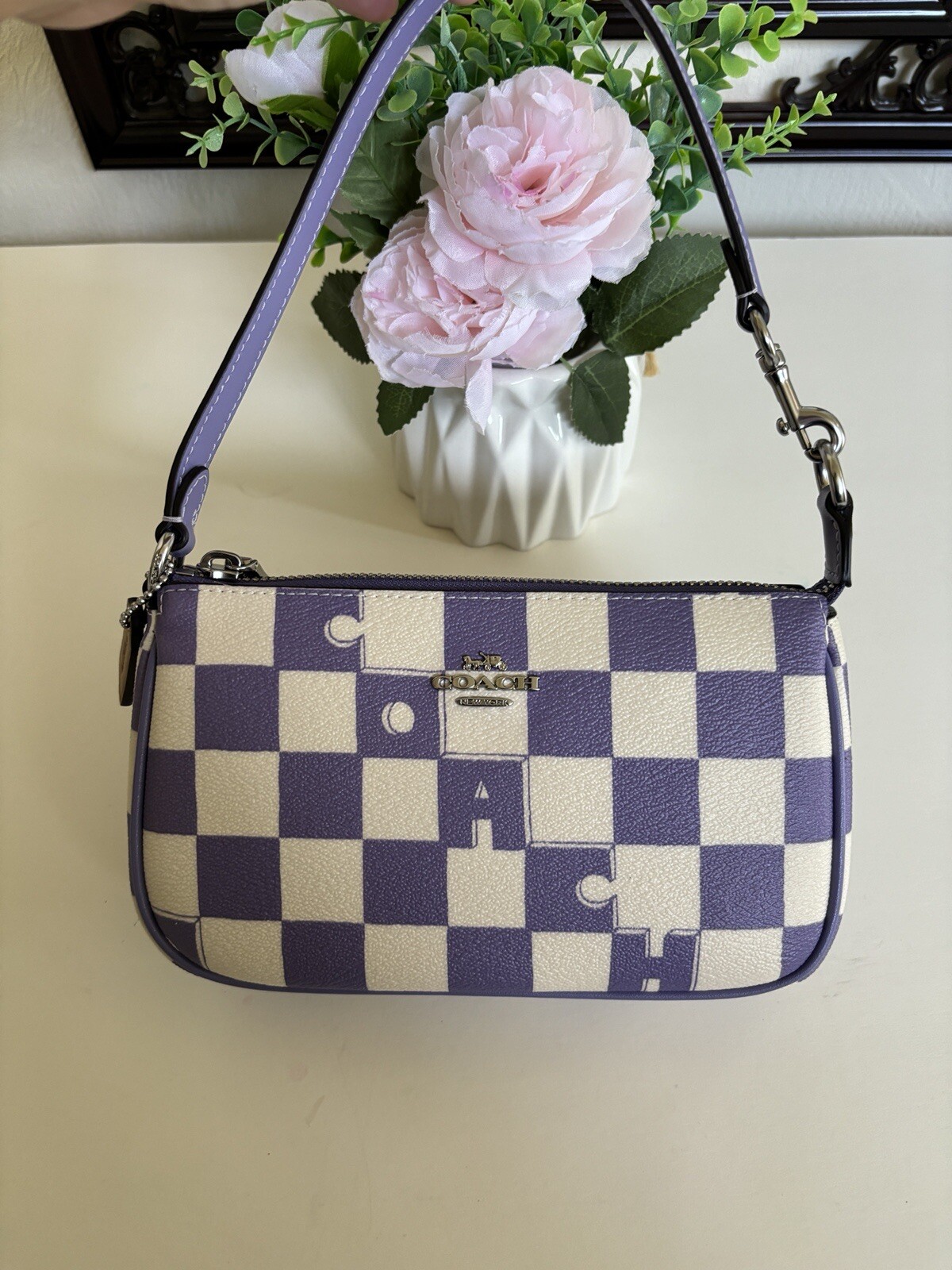 Coach Nolita 19 With Checkerboard Print