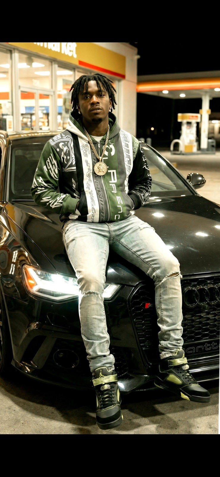 Currency Overload Streetwear Full-Zip Jacket – Limited Edition – Size S