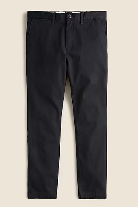 J CREW 250 SKINNY FIT PANT IN STRETCH CHINO BLACK MENS 32×32 NWT NEW SEALED $98