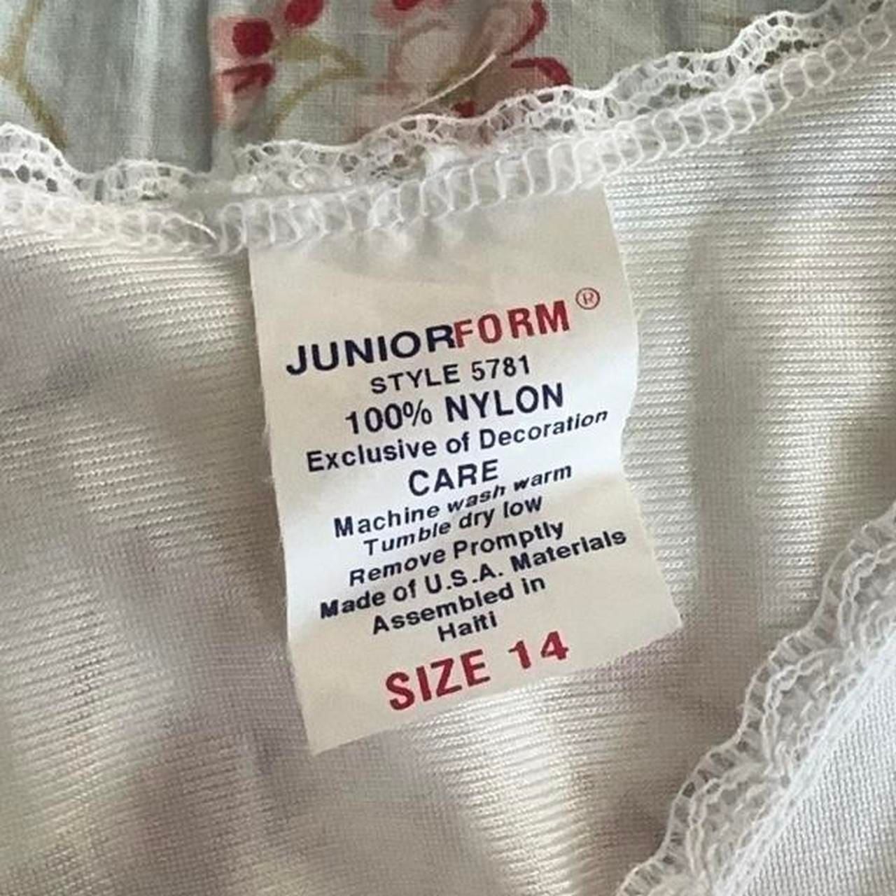Juniorform Style 5781 Vintage Lace Trim Nylon Slip Dress