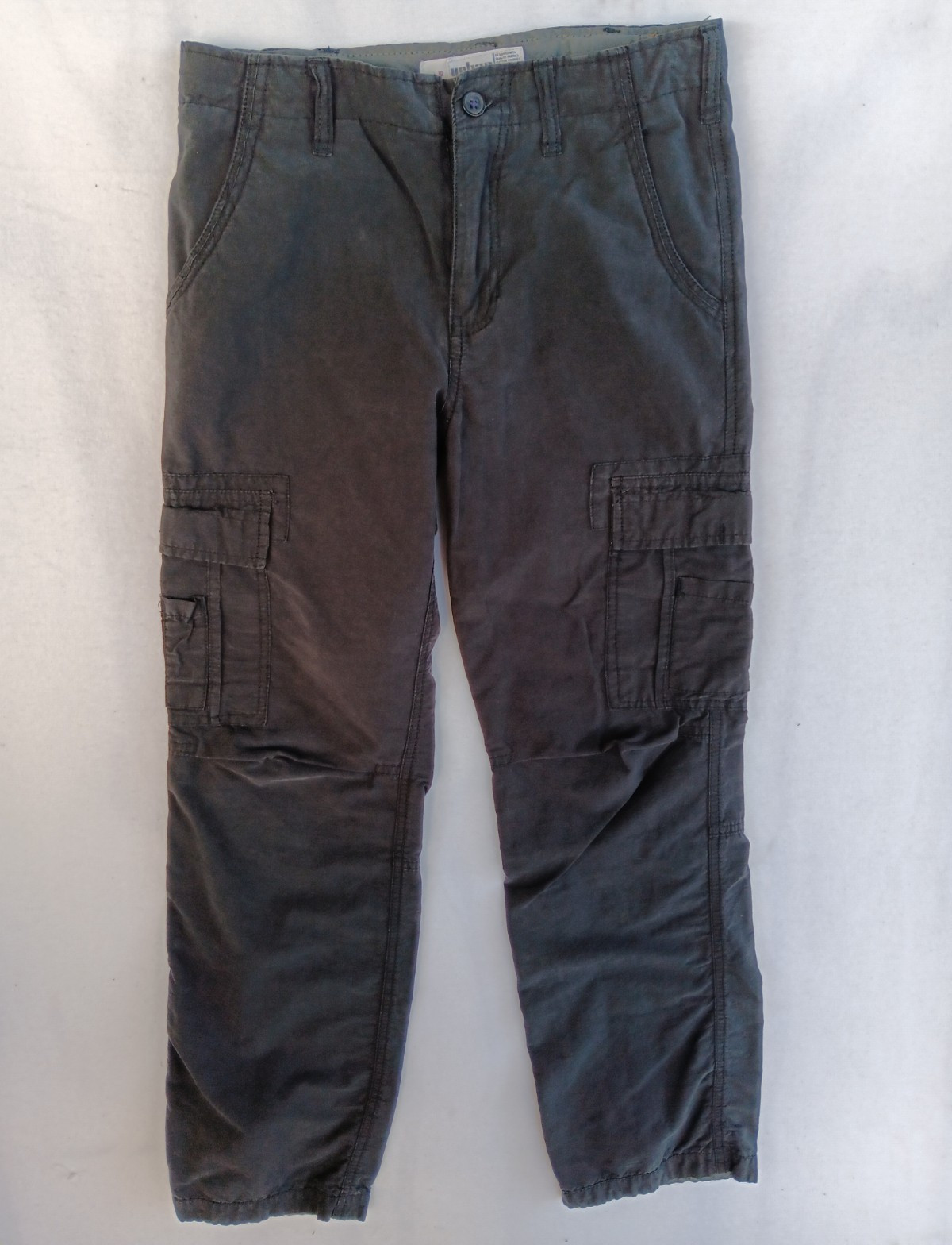 Urban Pipeline Teens Gray Cargo Pants 16W Size 16 Flat Front Pockets