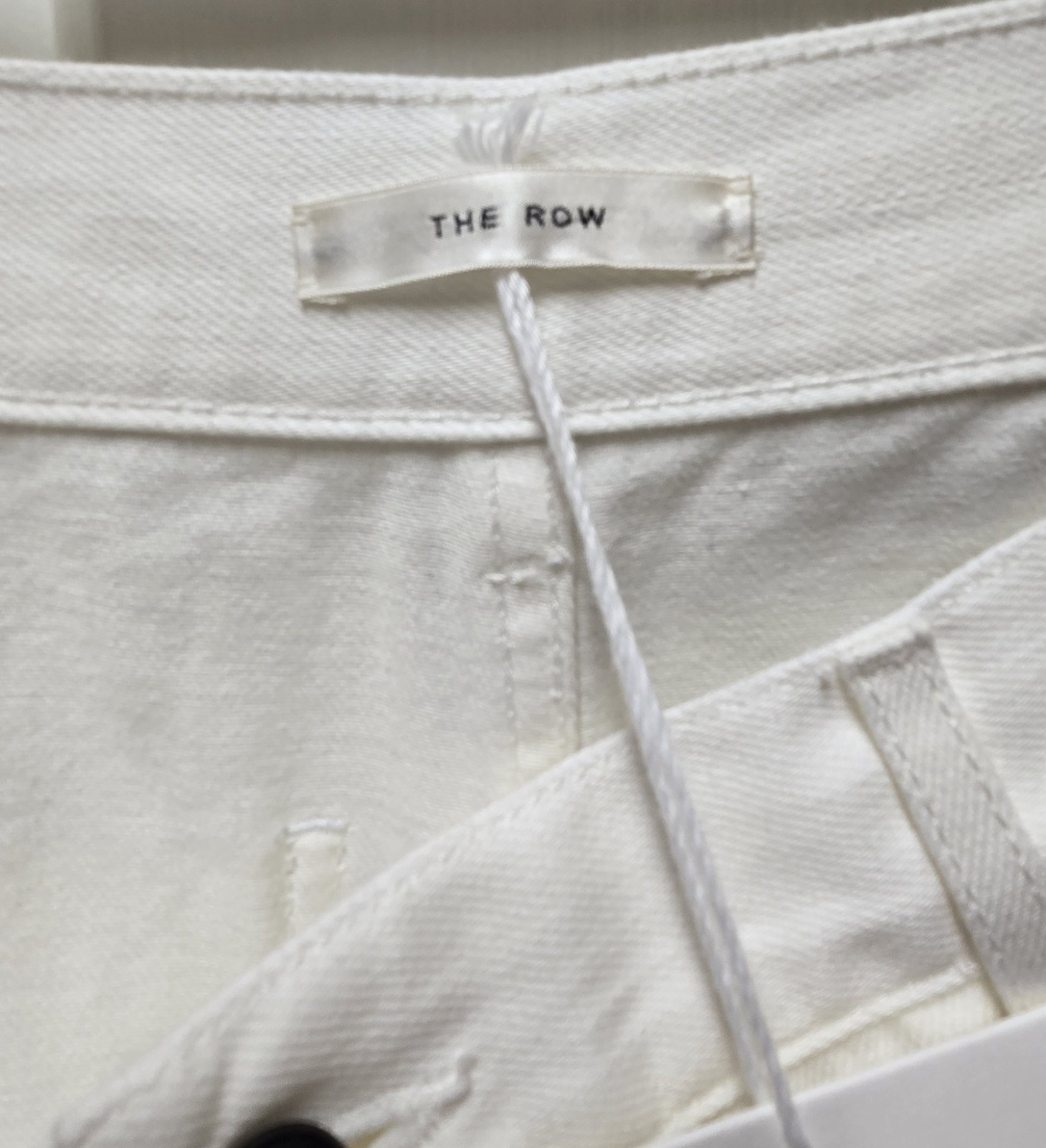 The Row Hester Wide Leg Cropped Jeans, Size 4, White
