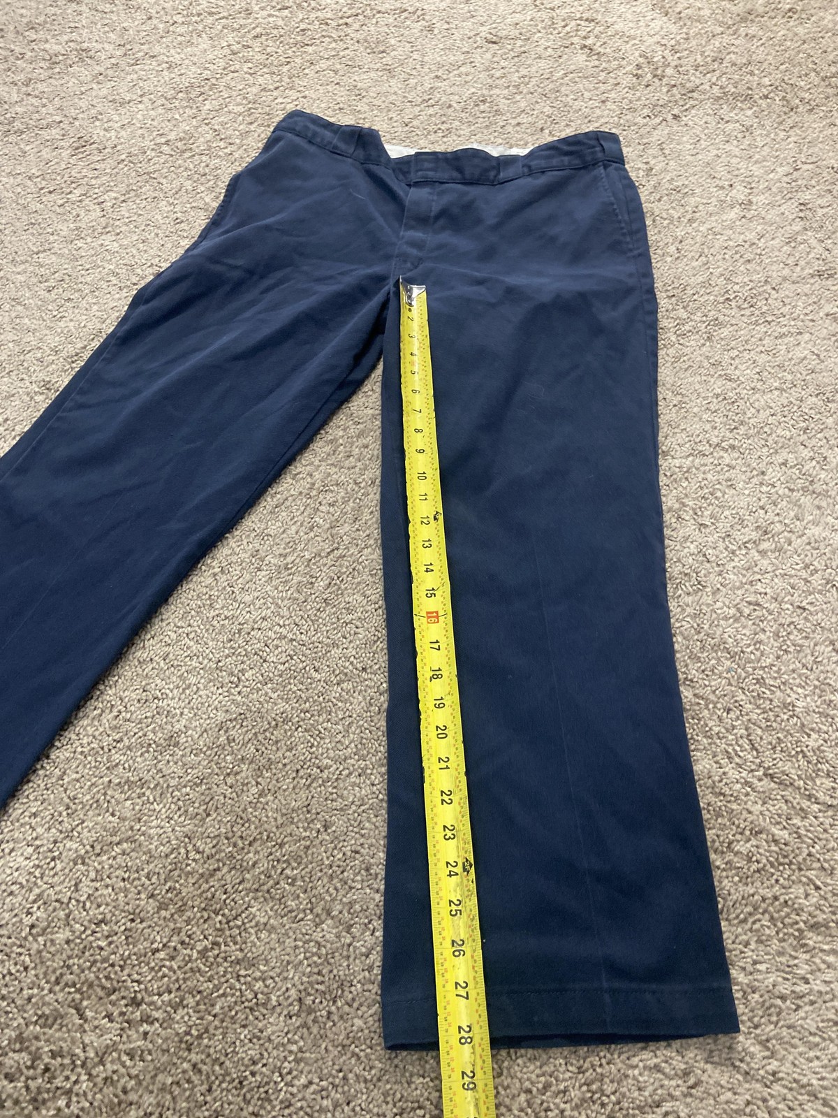 Dickies 874 Original Fit Pants Mens 38×30 Blue Chino Straight Leg Workwear