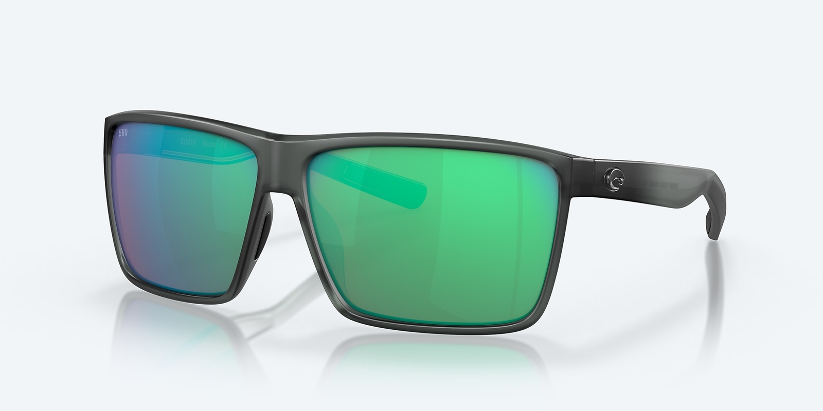 Costa Del Mar Rincon Matte Smoke Green Mirror 580G Polarized 63 mm Sunglasses