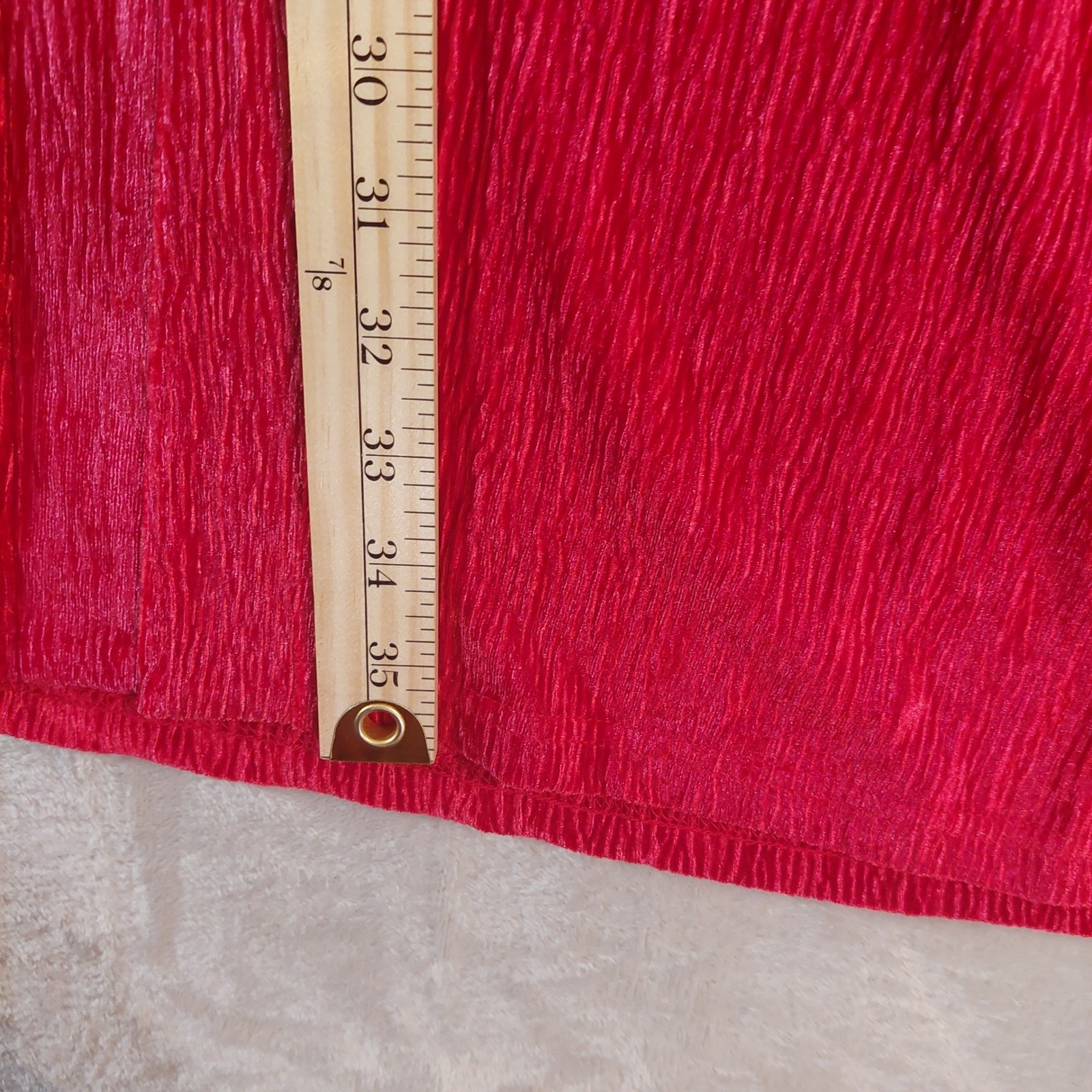 Slim Factor Kimono Cardigan 1X Red Textured Duster Open Front Stretch Top