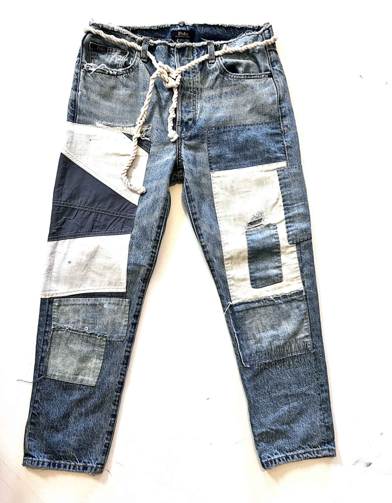 Polo Ralph Lauren Avery Boyfriend Selvedge Patch Jeans Womens Sz 26