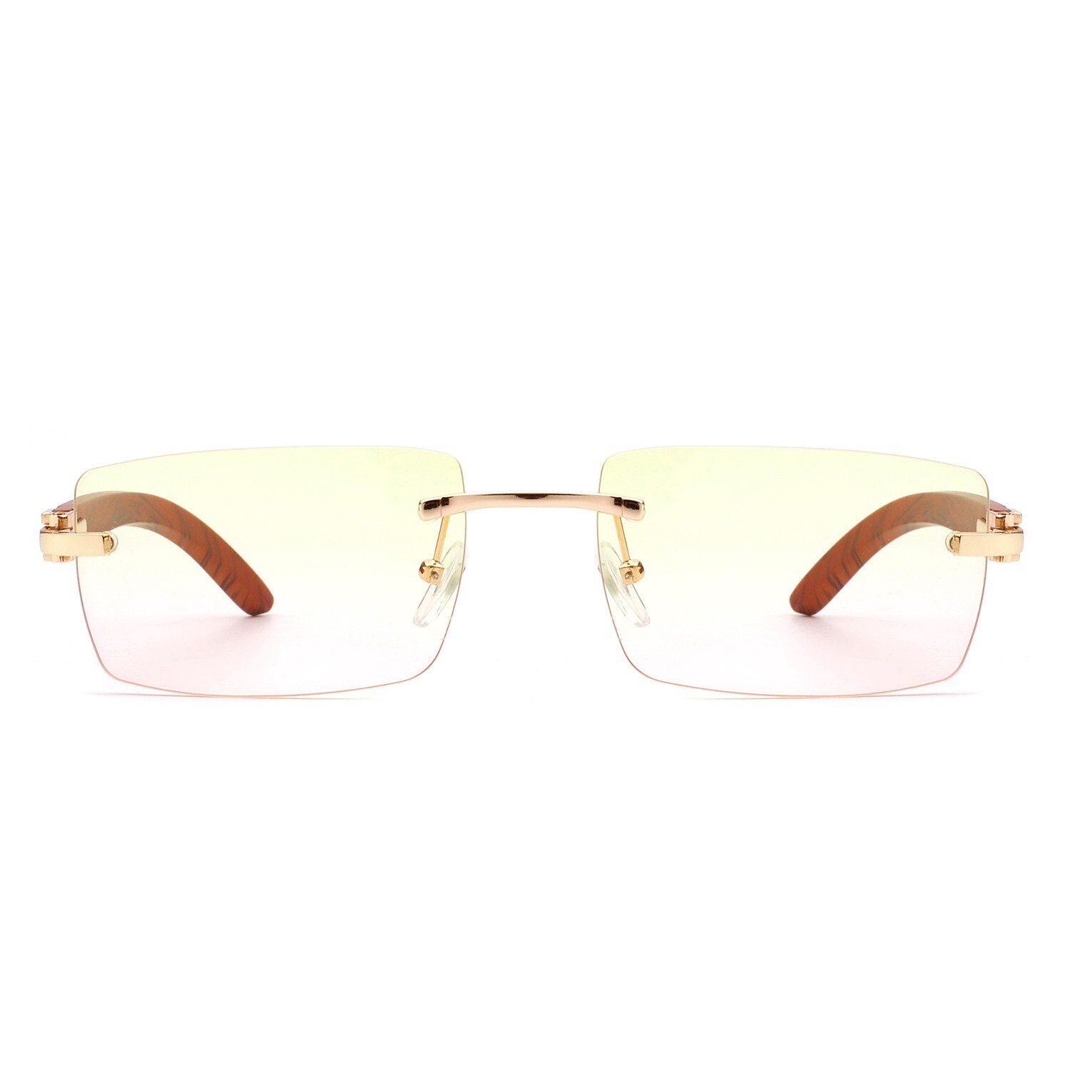Rectangle Rimless Hip Hop Sunglasses Retro GAFAS Fashion Women Men Tinted SHADZ