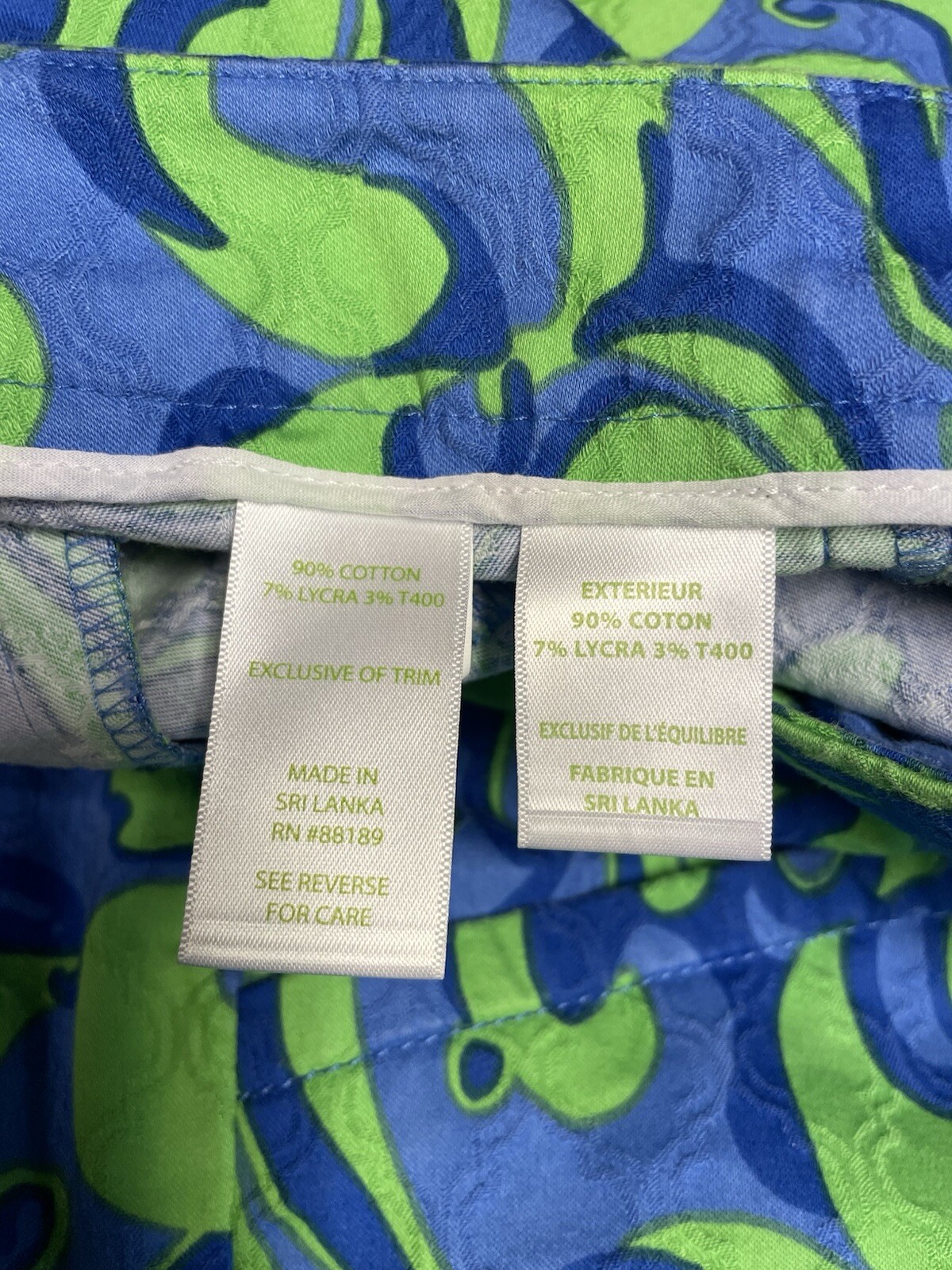 Lilly Pulitzer Kelly Ankle Pant Canopy Green I’m No Angel Swirl Disco Artsy 12