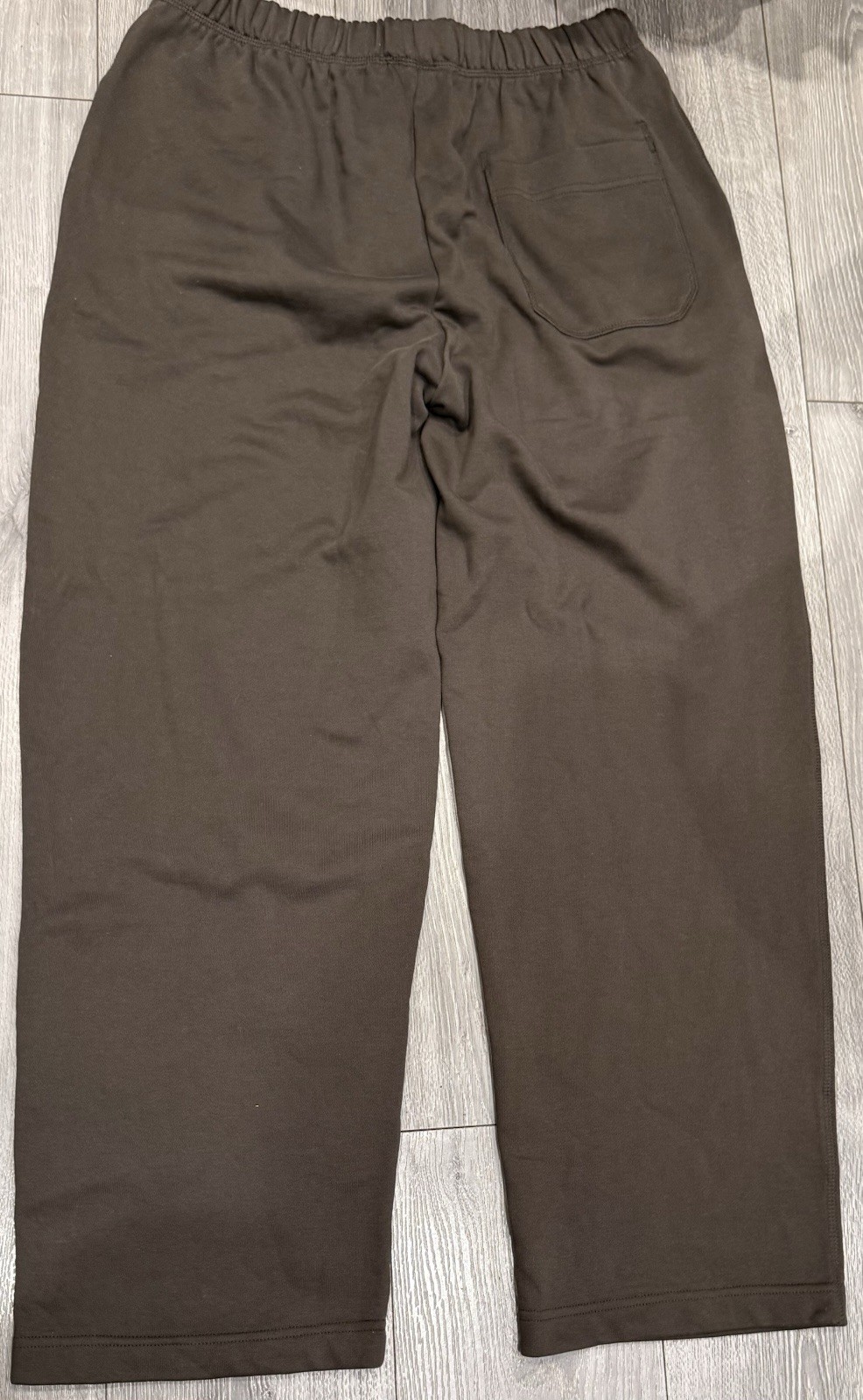 Arket Men’s French Terry Sweatpants Brown Size L BNNT Drawstring Waist Pockets