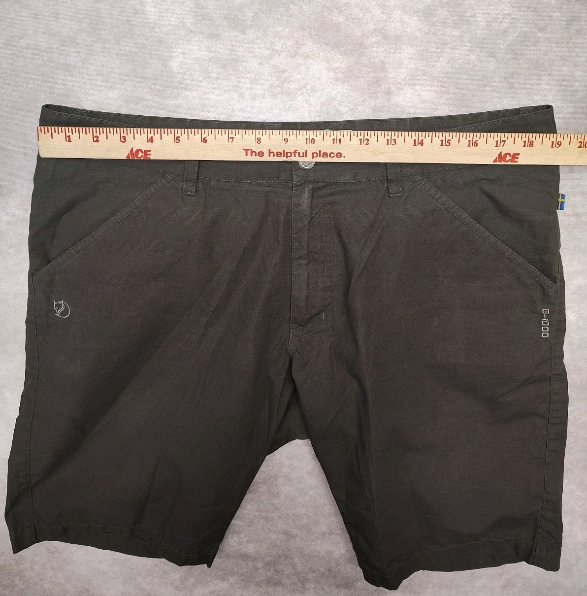 Fjallraven G-1000 High Coast Shorts Mens 38 Gray Hike Trail Hiking Outdoor