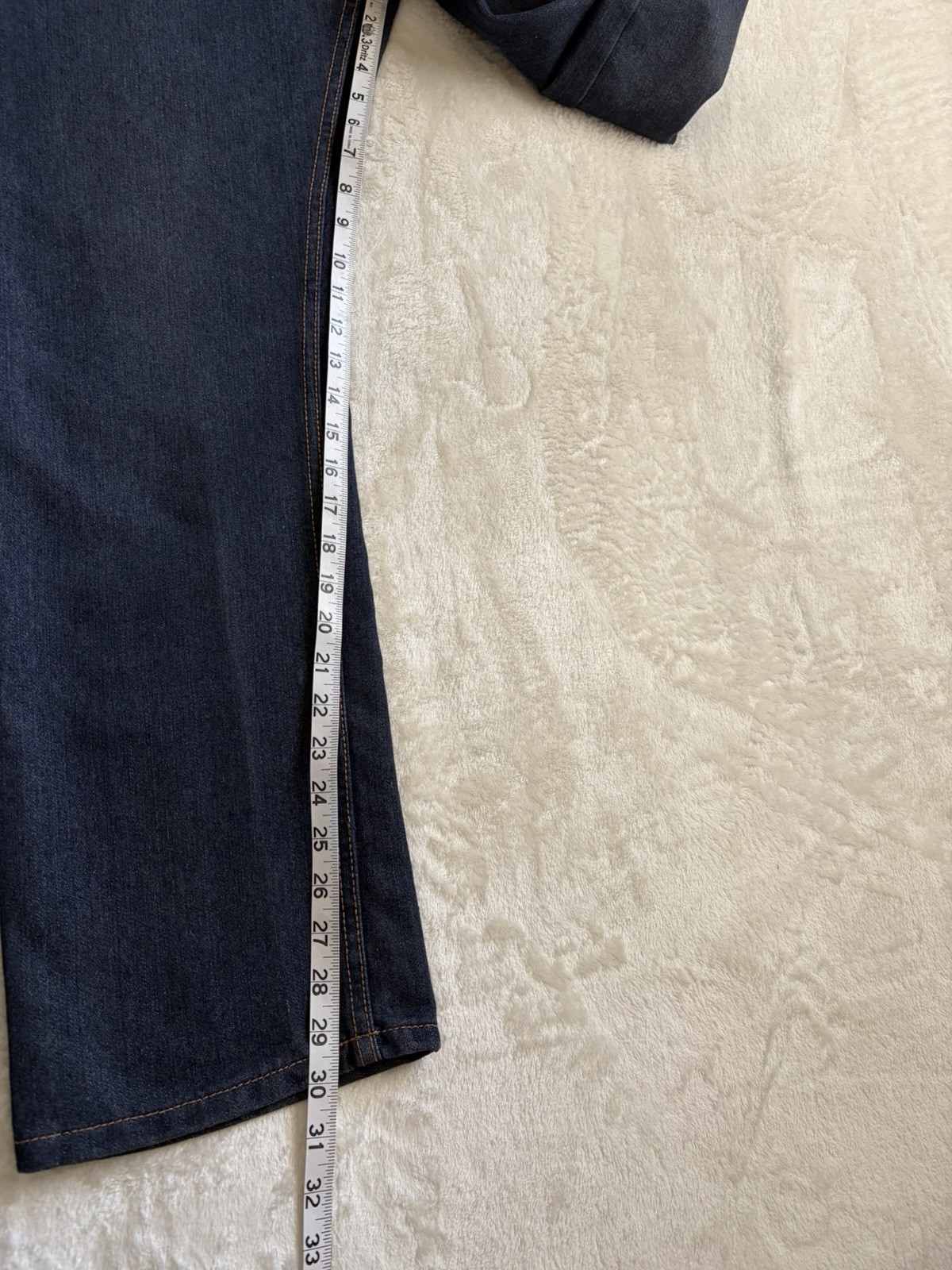 Recycled Blues Slim Fit Men’s Dark Wash Blue Denim Straight Jeans Cotton Blend