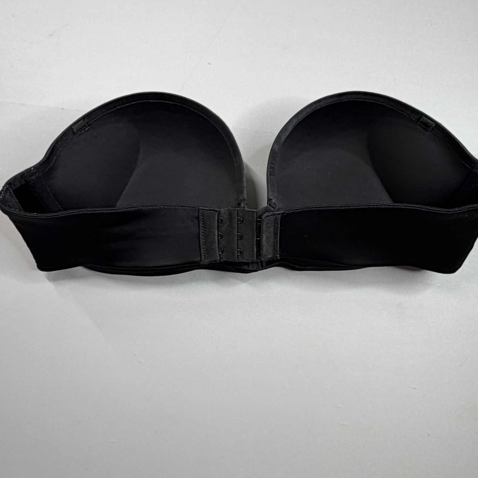 Victoria Secret Padded Strapless Bra 34C Push Up Add 2 Cup Sizes Underwire