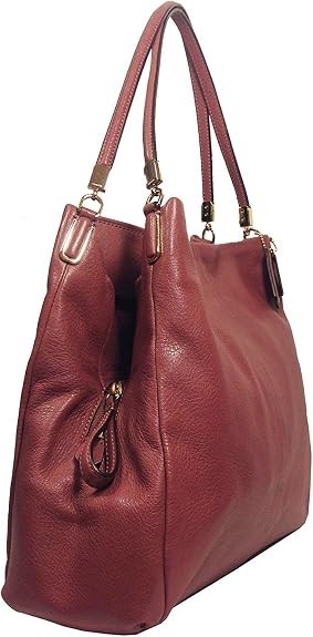 NWT COACH MADISON LEATHER SMALL PHOEBE SHOULDER BAG LIGHT GOLD ROUGE F26224