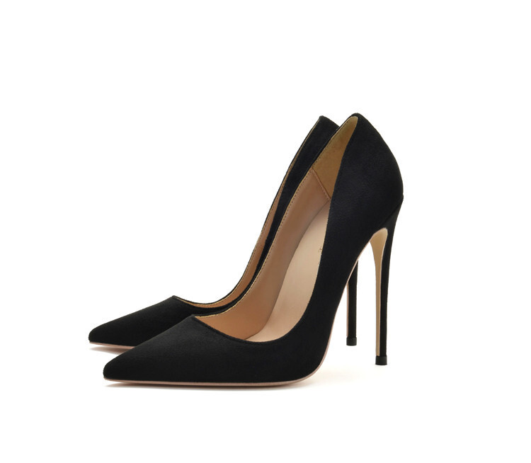 12cm Womens Sexy Suede High Stilettos Heels Night Party Slip On Pumps US4-US12