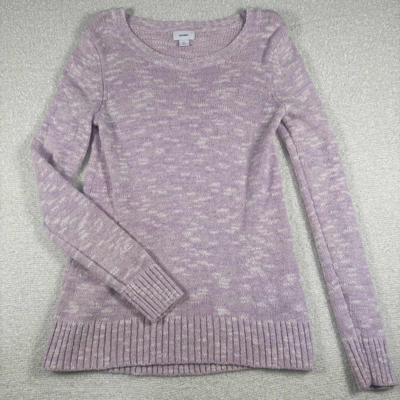 old navy pink lavender white knit sweater softgirl coquette dainty preppy shoujo