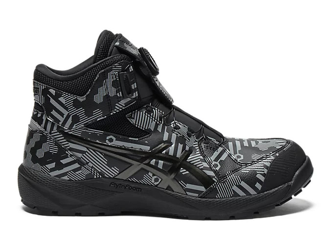 ASICS WINJOB CP314 BOA SYNERGY 1273A145 001 Black Gunmetal 3E Safety Shoes