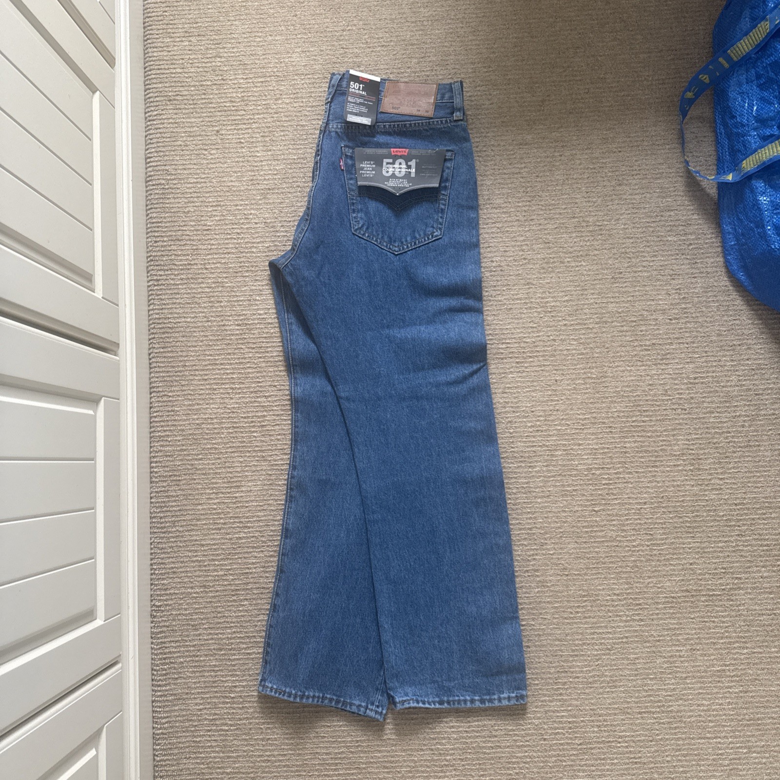 Levi’s 501 Original Regular Fit Mens Denim Jeans Blue UK