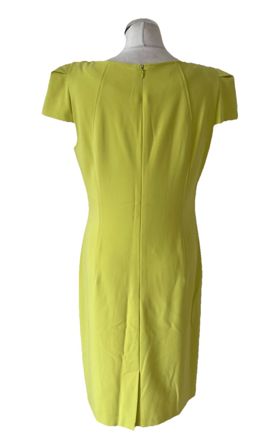 APANAGE LIME V NECK CAP SLEEVE PENCIL DRESS SIZE 16