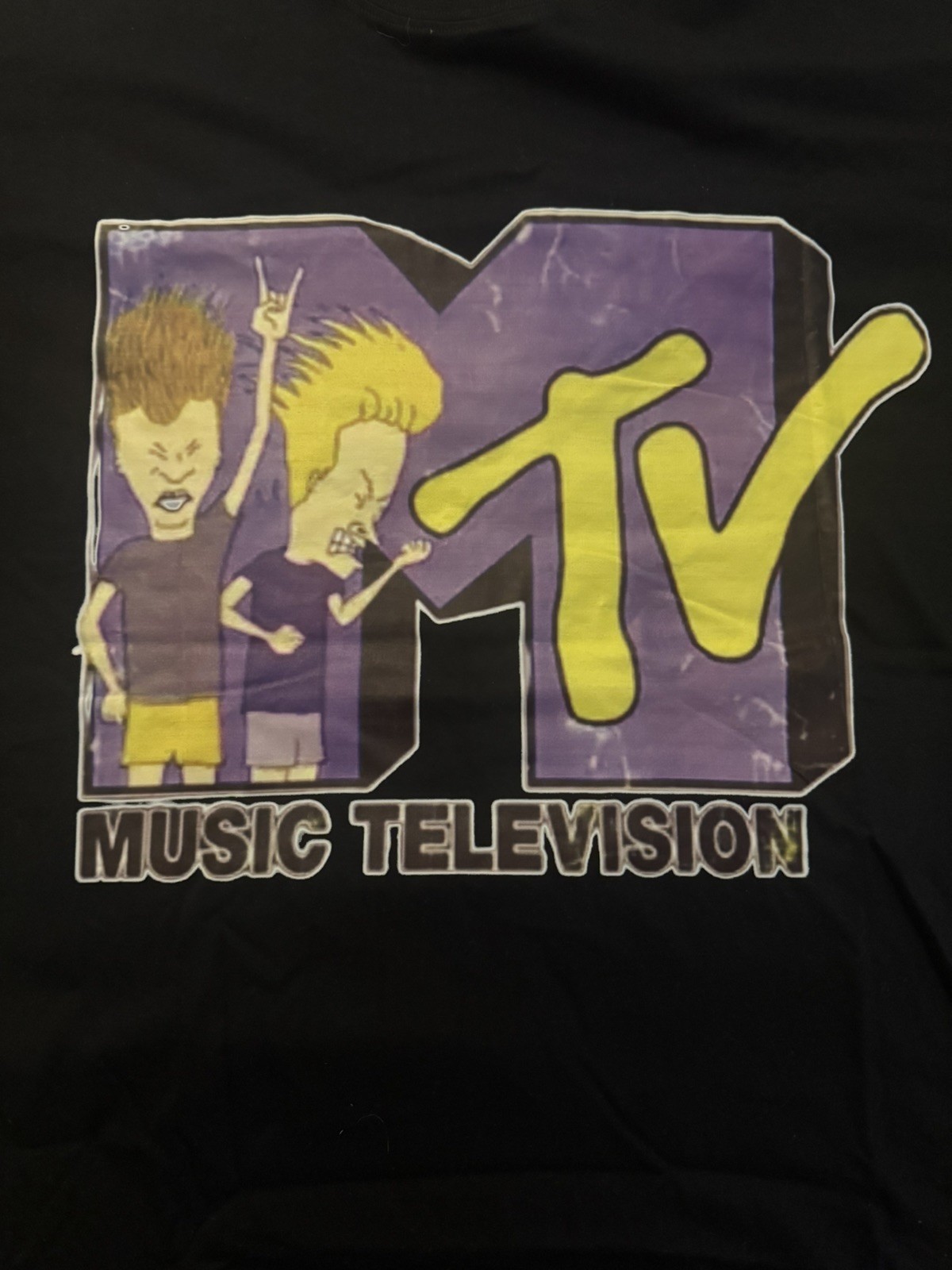 Vintage Beavis and Butthead Shirt Size L MTV Single Stitch T-Shirt 90s