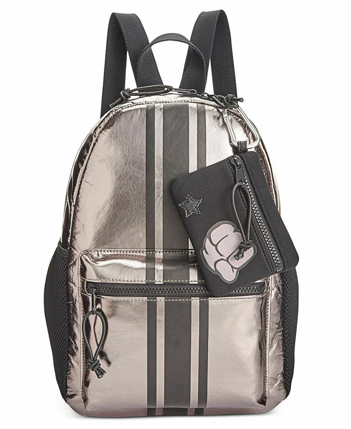 Backpack Handbag 2 in 1 Set LOT Silver Black Plus Crossbody