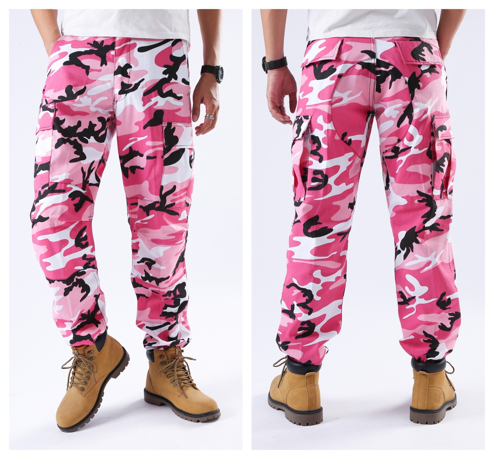 BACKBONE Mens Military Tactical BDU Camouflage Pants Casual Cargo Pants Trousers