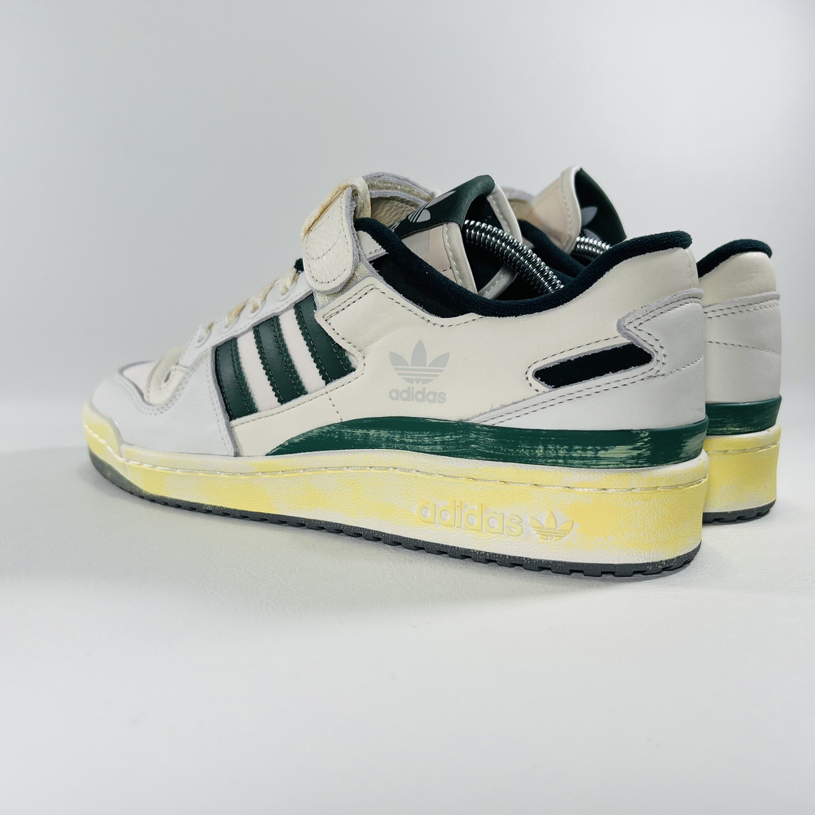 Adidas Forum 84 Low AEC Men Shoes Athletic Sneakers Off White Green Trainers New