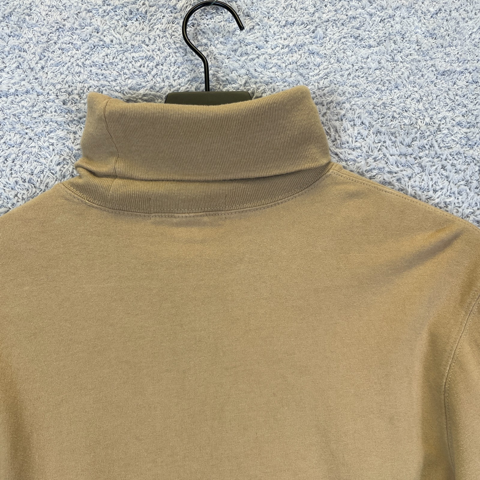Polo Ralph Lauren Vintage Turtleneck Sweatshirt Men’s Medium Pony Beige 90’s