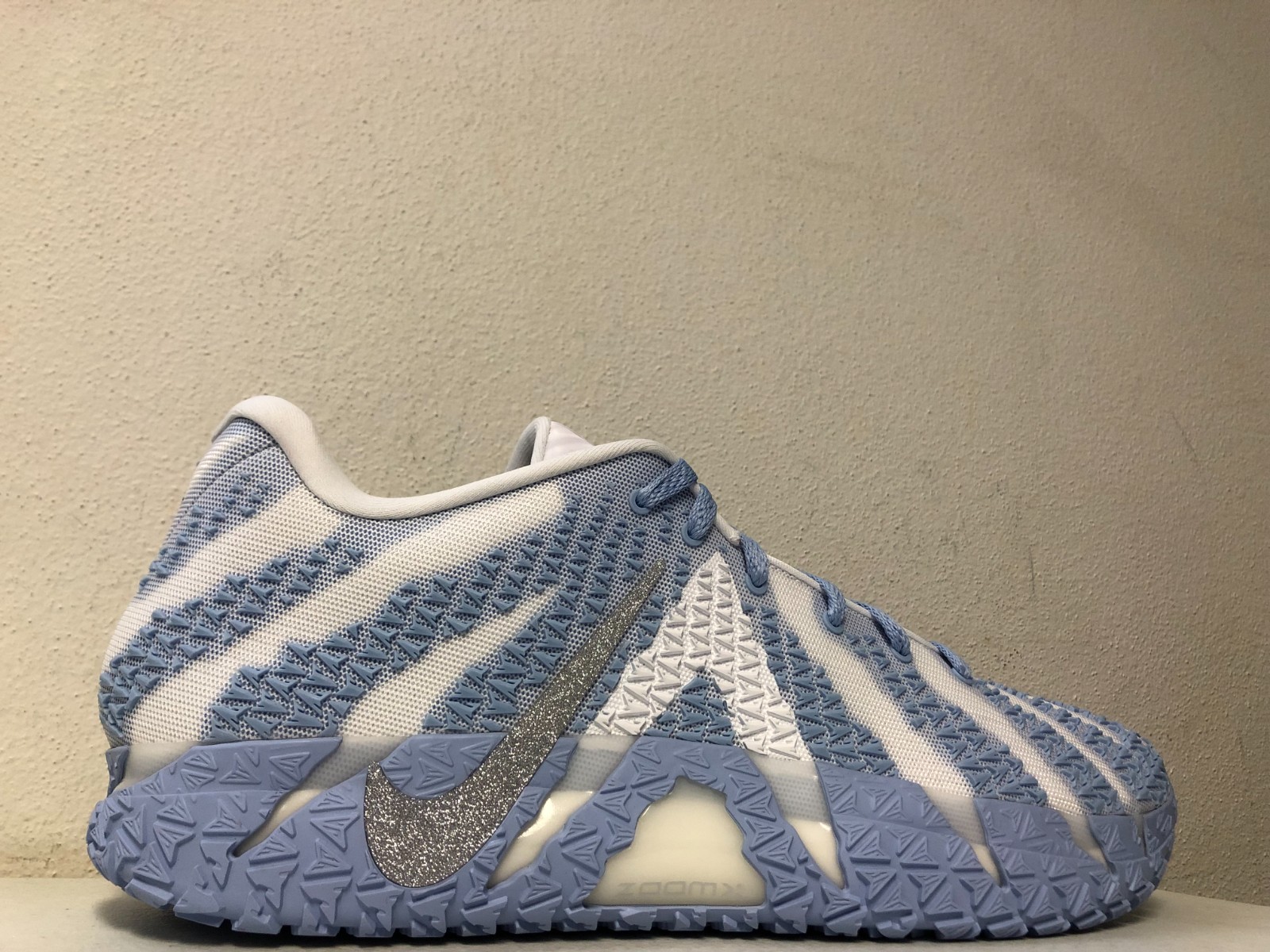 Nike By You Ja 3 Ice Blue White Black IO7565-900 Size 17