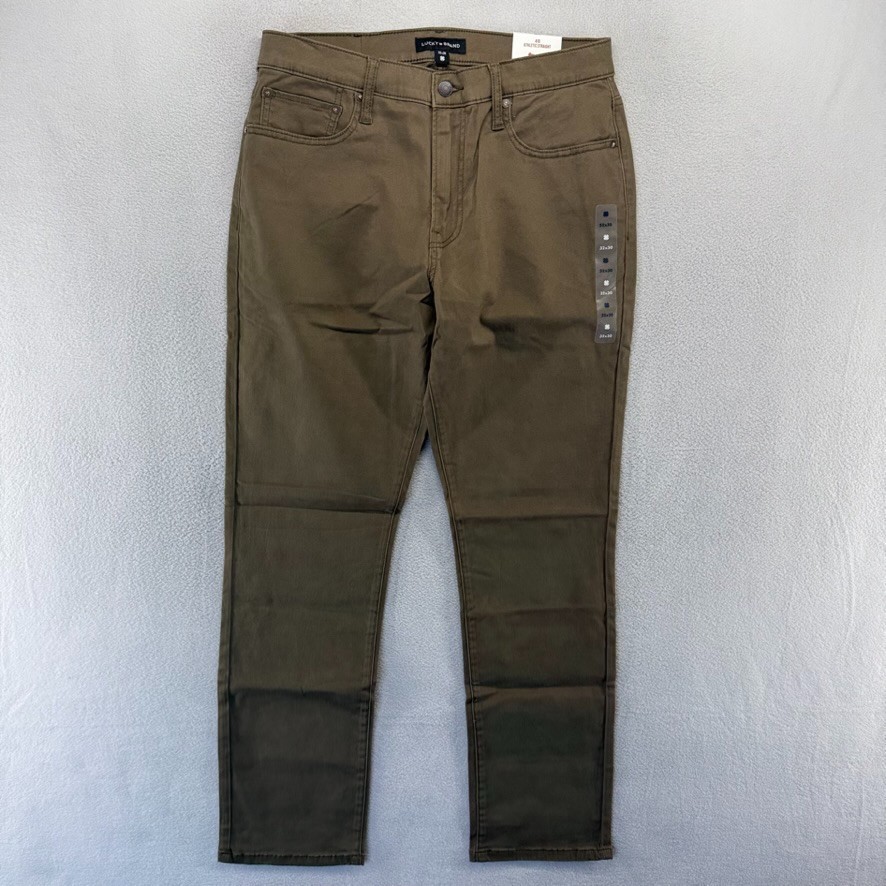 Lucky Brand Pants Men’s 32×30 Brown Chino 5 Pocket 410 Athletic Straight NEW