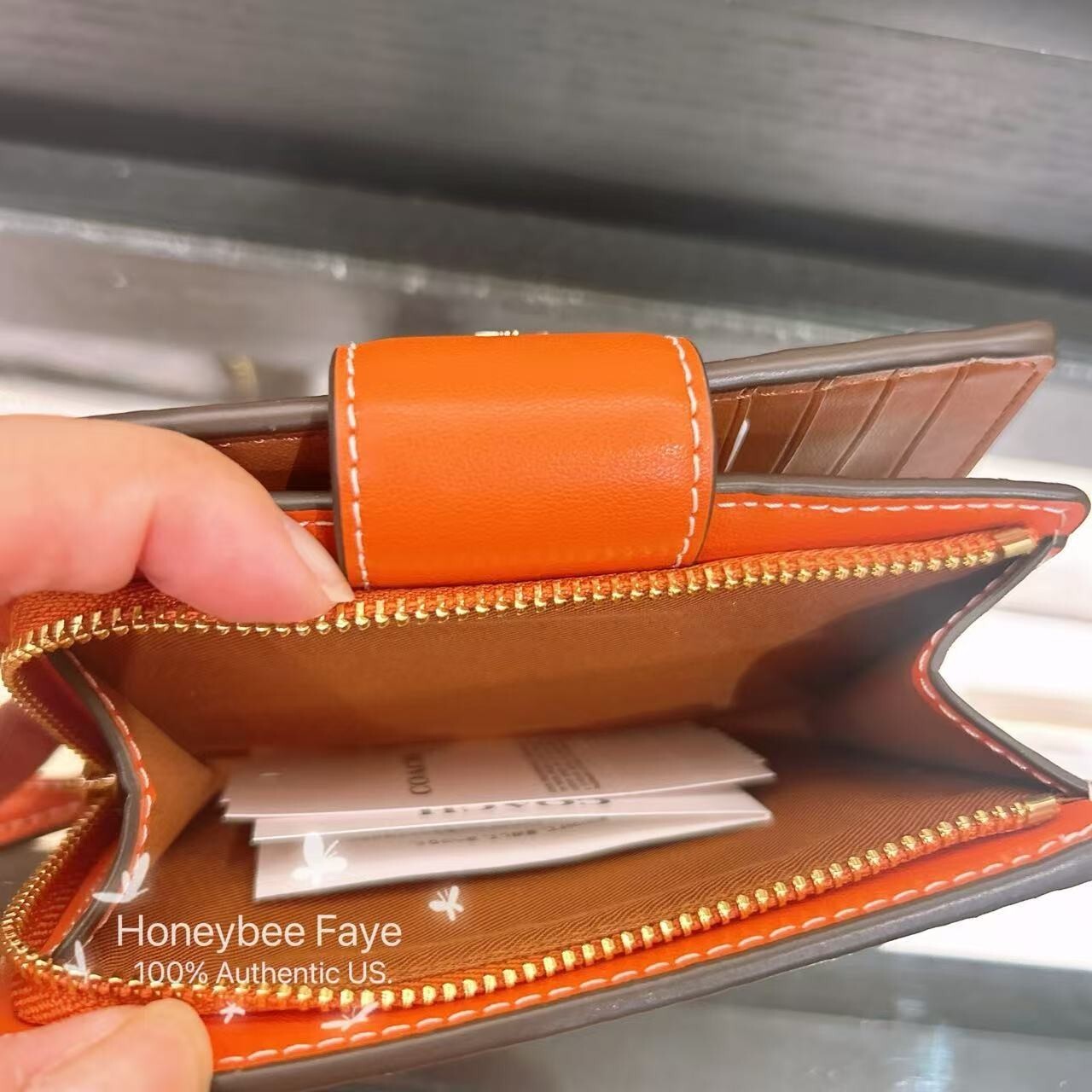 NWT Coach Medium Corner Zip Wallet With Strawberry/Lemon/Orange Print