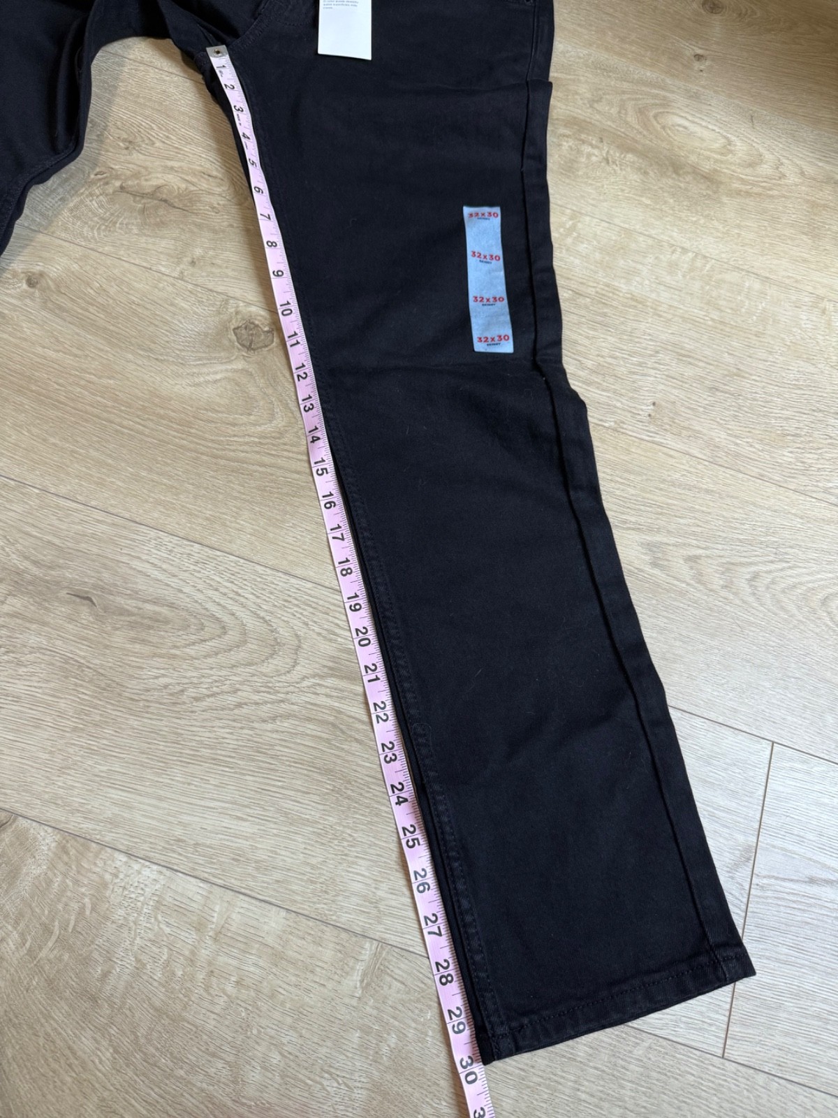 NWT Mens Old Navy skinny built in flex black jeans stretch size 32×30