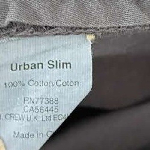 J Crew Classic Urban Slim Chino Pants Sun Faded Gray Waist 32 x 30 Length Cotton