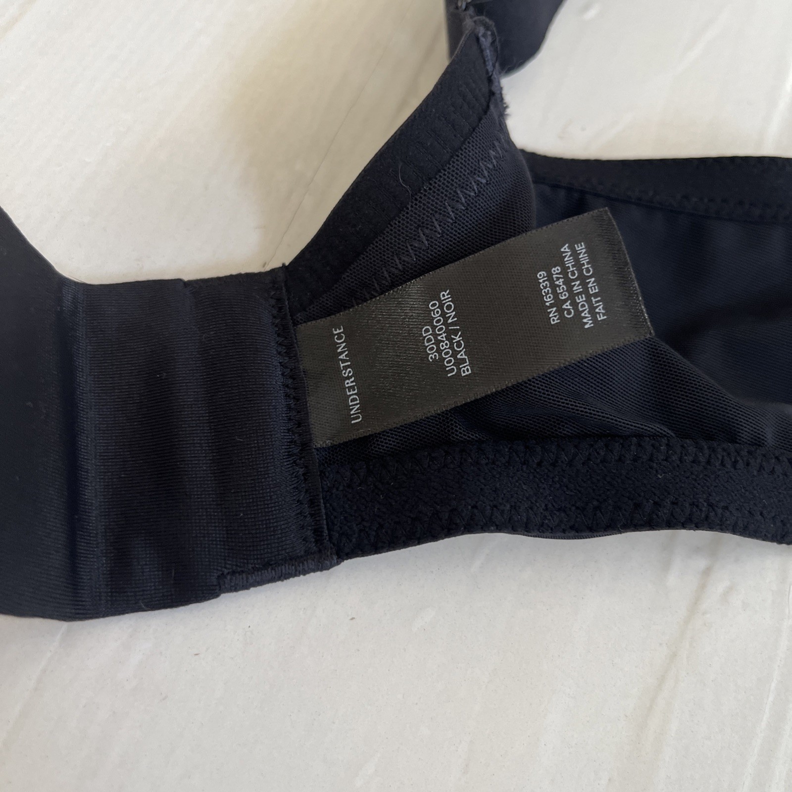 Understance Shea 2.0 Flexwire Molded Unpadded Spacer Bra Black ~ 30DD NWT