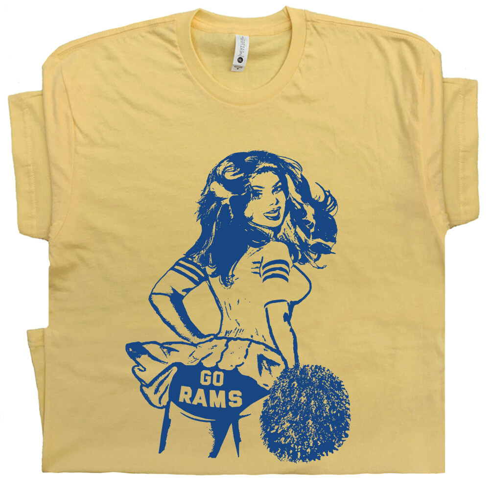 Go Rams T Shirt Vintage Rams Shirt Football Cheerleader Retro Throwback Tee