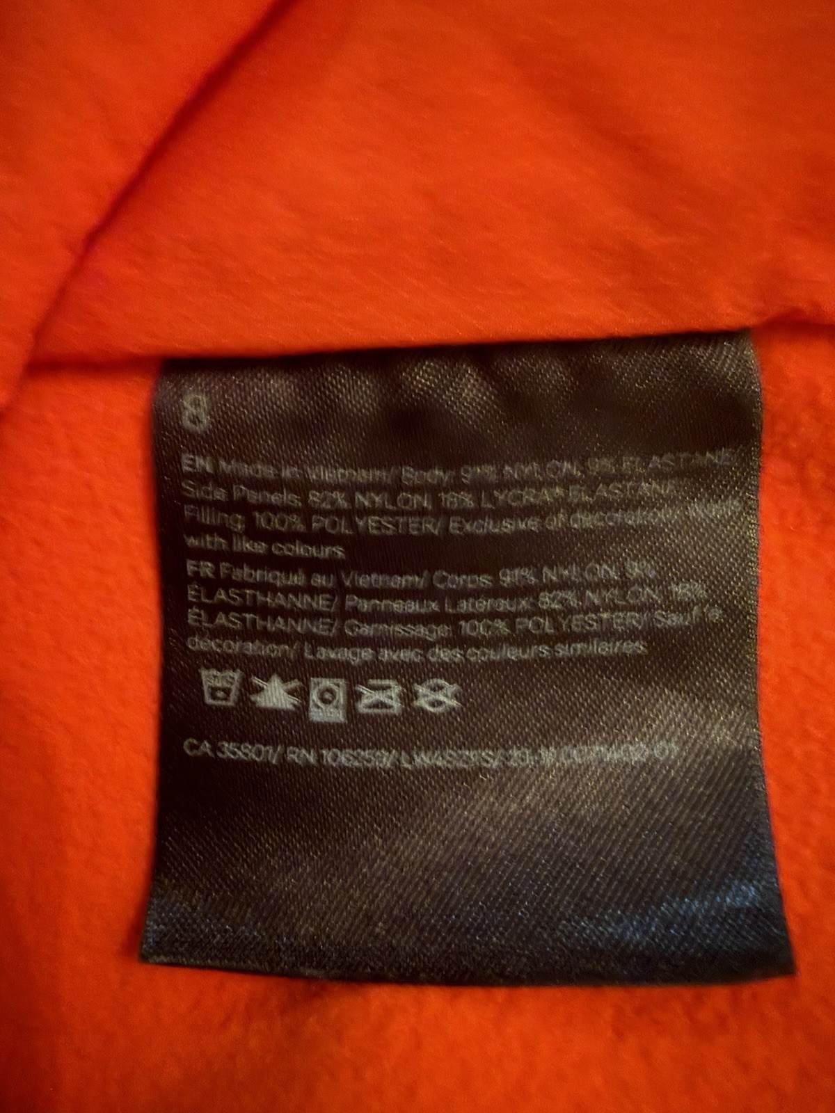 Lululemon Women’s Size 8 Hooded Running Jacket Hybrid Orange Reflective EUC