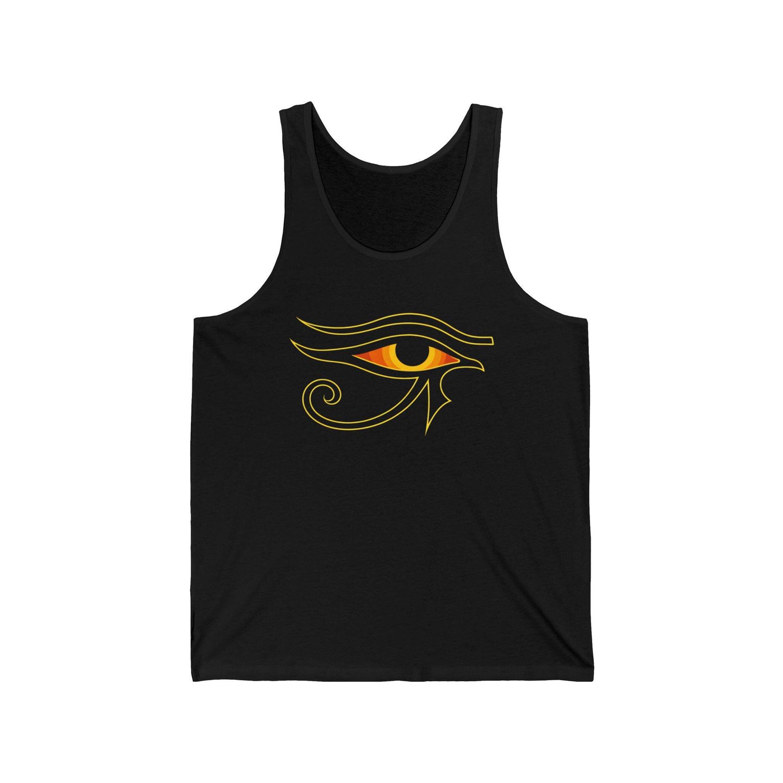 Fiery Eye of Ra Tank Top | Ancient Egyptian Mythology Symbol Shirt Ra