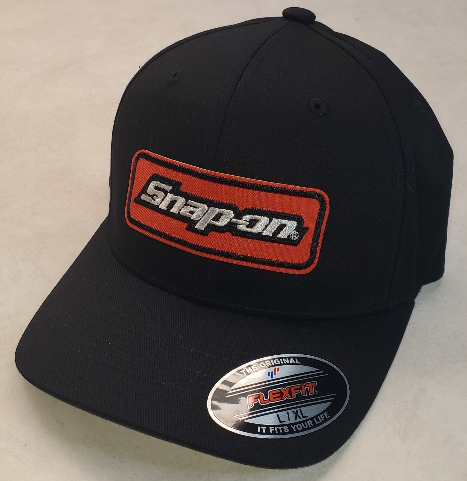 Snap-on Patch Flexfit Hat / Black – L/XL 7 1/8″ – 7 5/8″