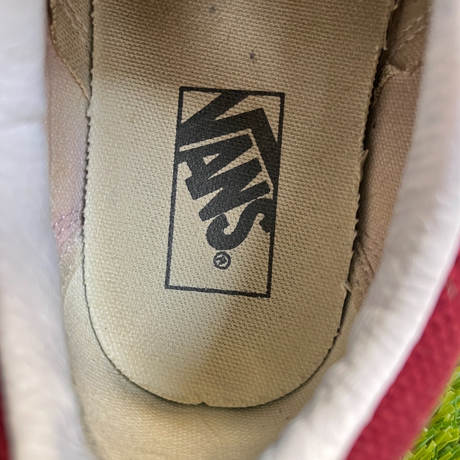 Vans Old Skool Heavy Texture Mens Size 8 Red Black Casual Skate Shoes Sneakers