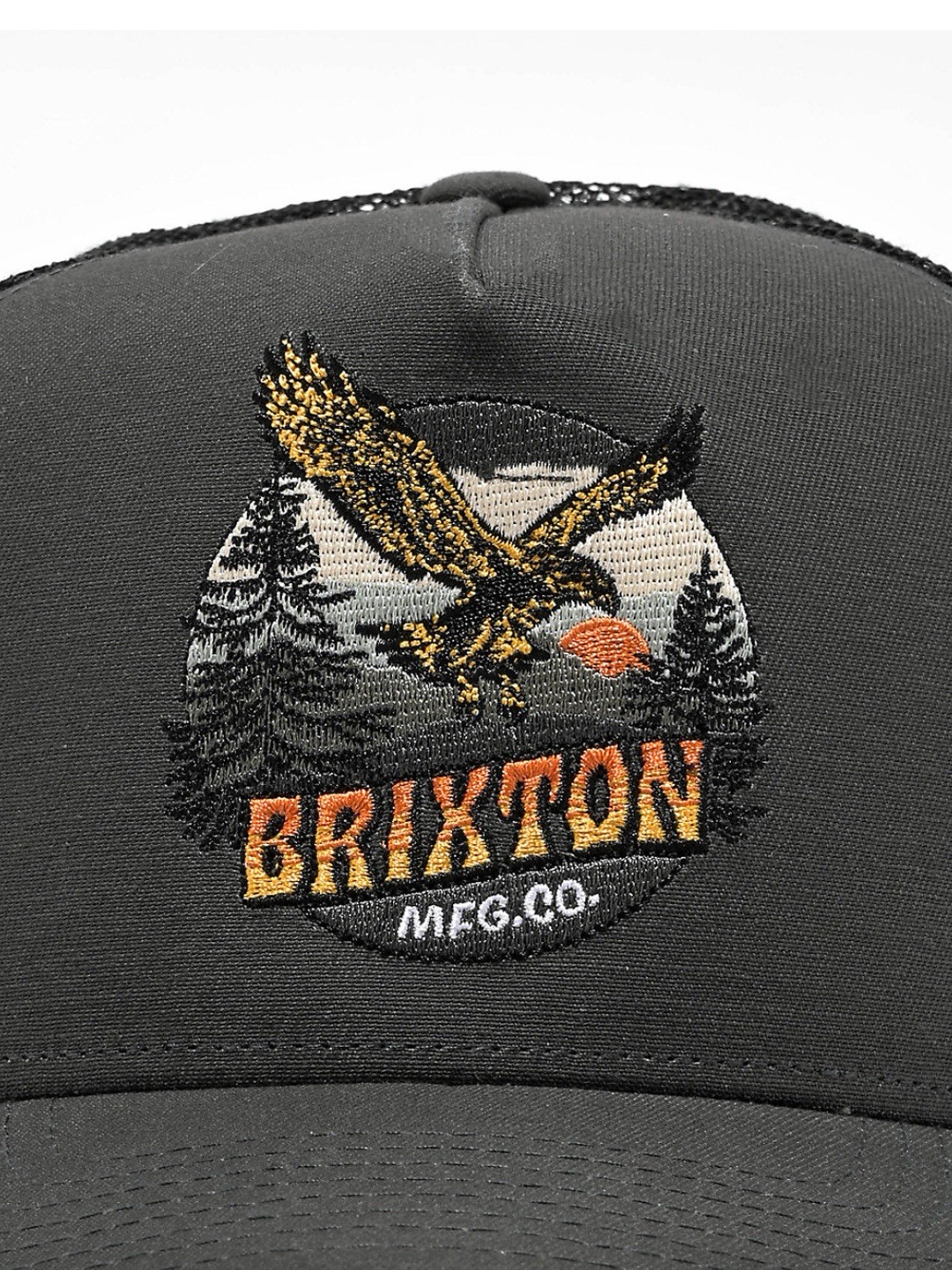 Brixton Waller Snapback Hat Grey Black Eagle Patch New With Tags