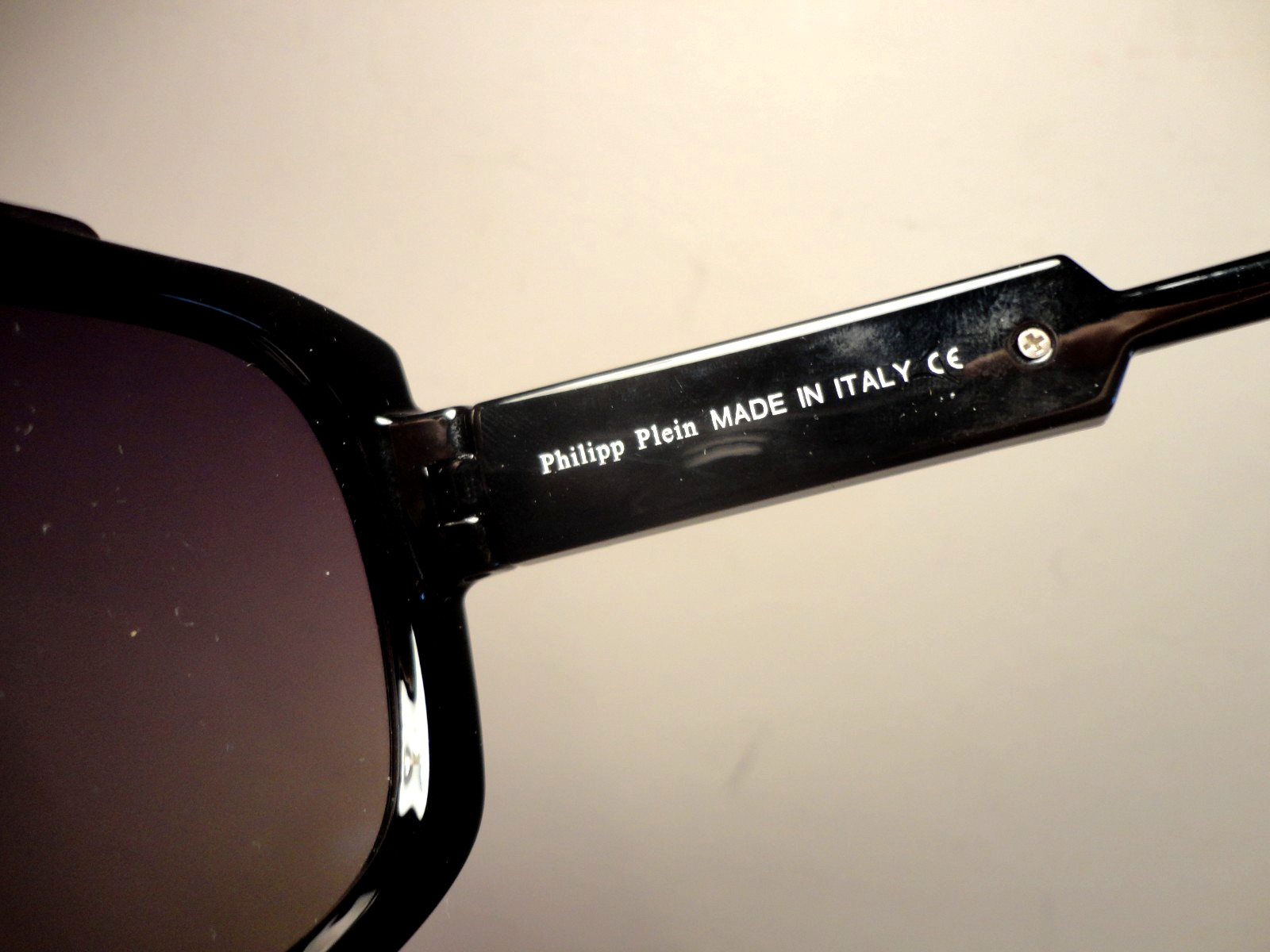 Philipp Plein Black Sunglasses Made in Italy with Case