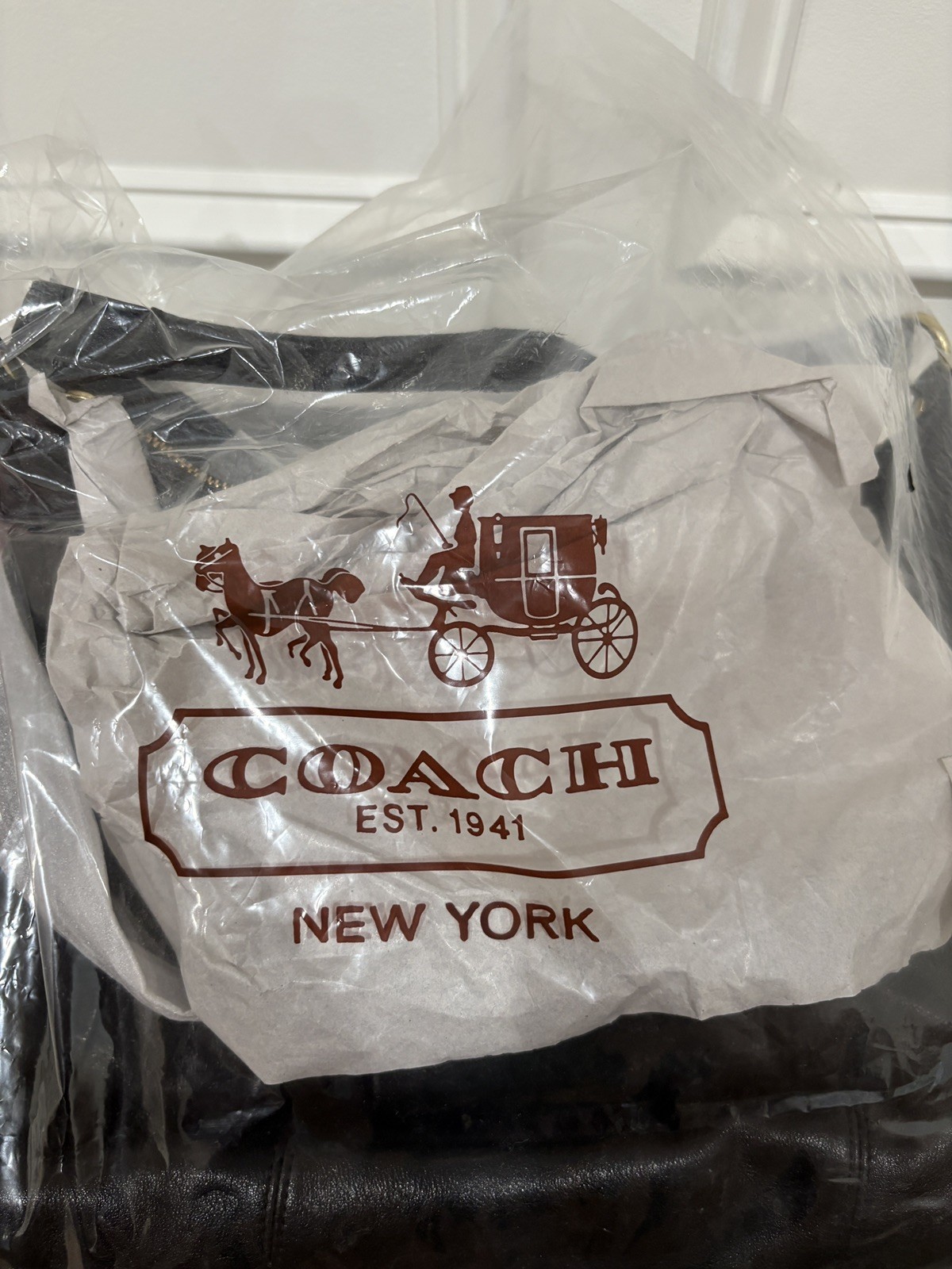 Coach Ashley Tote Bag Satchel Shoulder Bag Crossbody Black Leather Style F20104
