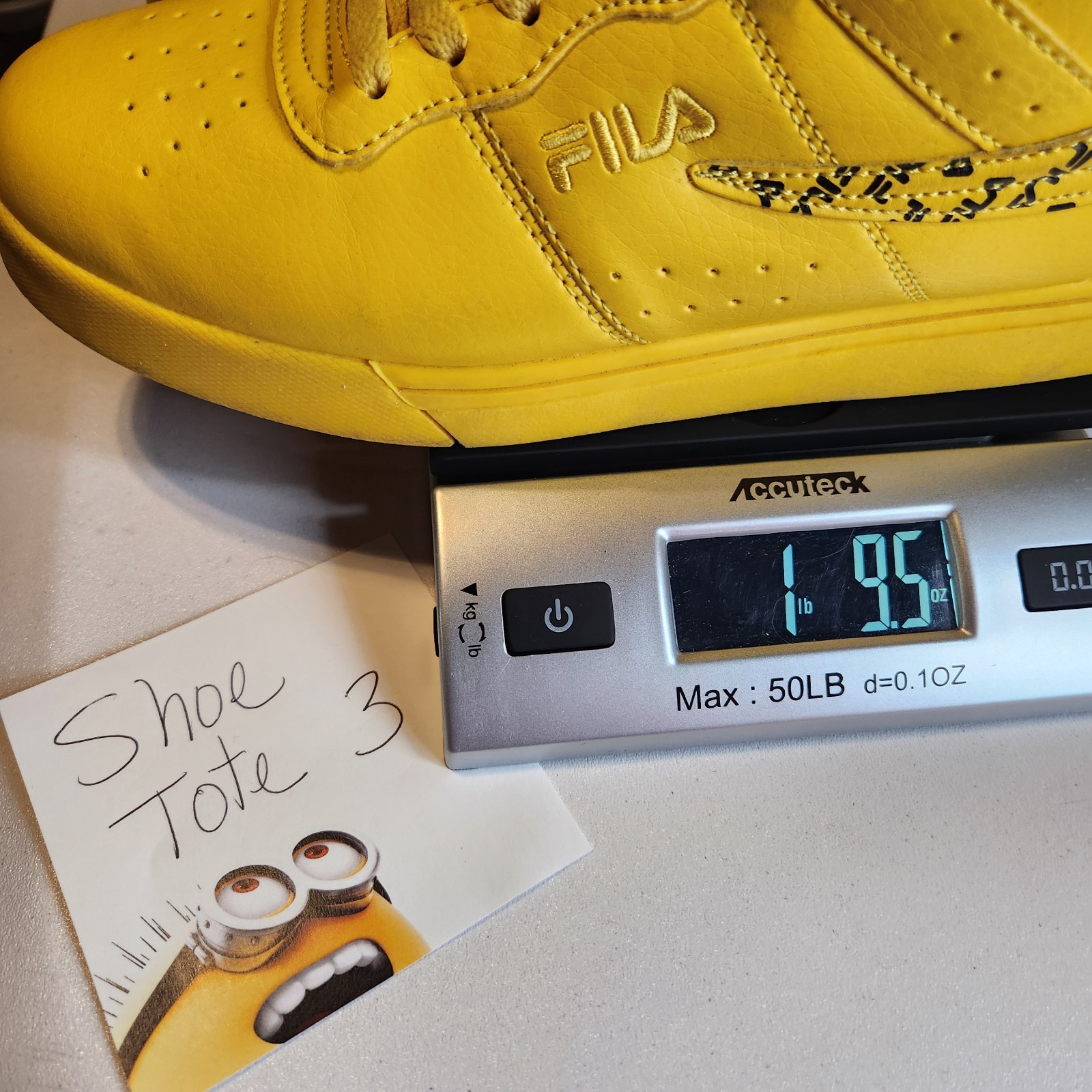 Fila Men’s Vulc 13 Bandana athletic high-top shoes US 6.5 Yellow Round Toe Retro