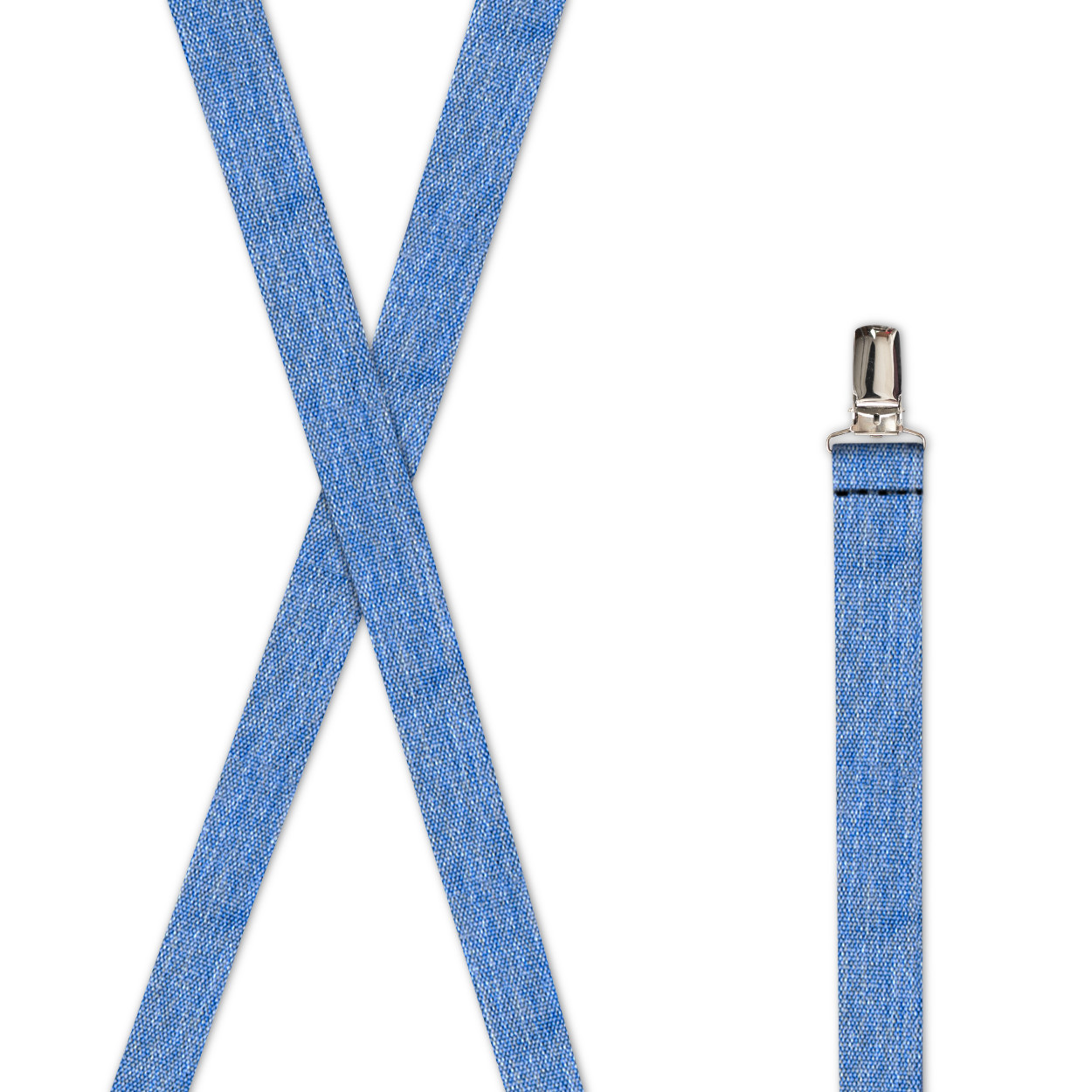 1″ Wide Suspenders with Strong Clips. Many Colors & Lengths. MADE IN USA