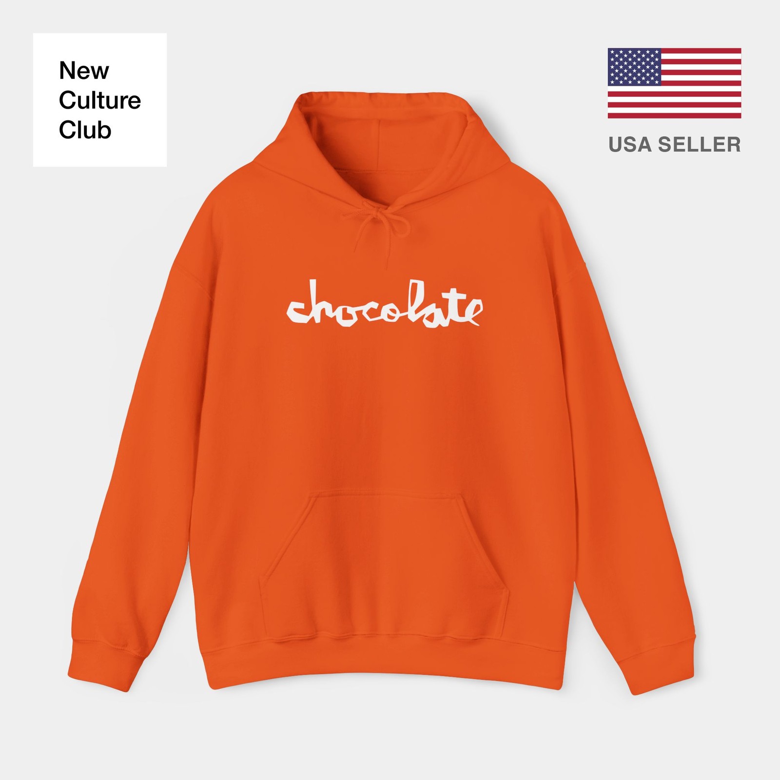 chocolate skateboards Vintage Logo Red White Retro Classic Skate Hoodie Print